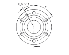 推力角接觸球軸承 ZKLF1762-2RS, 雙向，螺釘安裝，兩側(cè)唇密封