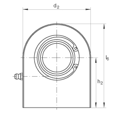液壓桿端軸承 GF100-DO, 根據(jù) DIN ISO 12 240-4 標(biāo)準(zhǔn)，帶焊接面，需維護(hù)