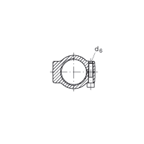 液壓桿端軸承 GIHRK110-DO, 根據(jù) DIN ISO 12 240-4 標(biāo)準(zhǔn)，帶右旋螺紋夾緊裝置，需維護(hù)