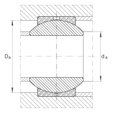 關(guān)節(jié)軸承 GE20-PB, 根據(jù) DIN ISO 12 240-1 標準，尺寸系列 K，需維護