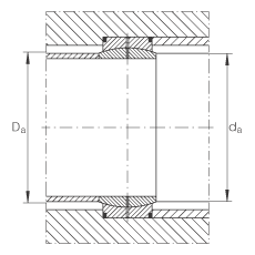 關(guān)節(jié)軸承 GE180-DO, 根據(jù) DIN ISO 12 240-1 標(biāo)準(zhǔn)，需維護(hù)